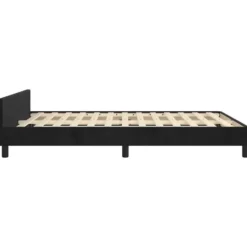 vidaXL - Bed frame zonder matras - Zwart - Fluweel - 140x200 cm
