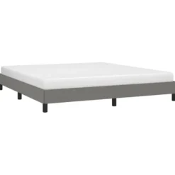 vidaXL - Bed frame zonder matras - Donkergrijs - Stof - 160x200 cm