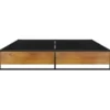 vidaXL - Bed frame - Zwart - Metaal en MDF - 140x200 cm