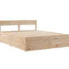 vidaXL - Bed incl. hoofdbord en lades - Massief grenenhout - 140x200 cm