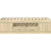 vidaXL - Bed met lades - Bruin - Hout - 90 x 200 cm - Zonder matras