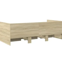 vidaXL - Bed met lades - Sonoma eikenkleurig - Hout - 90 x 200 cm
