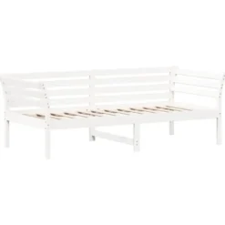 vidaXL - Bed - Wit - Grenenhout - 90 x 200 cm - Zonder matras