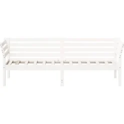 vidaXL - Bed - Wit - Grenenhout - 90 x 200 cm - Zonder matras
