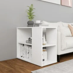 vidaXL - Bijzetkast - Wit - Bewerkt hout