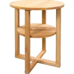 vidaXL - Bijzettafel - Bruin - Hout