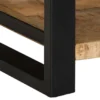 vidaXL Bijzettafel met lade - Massief ruw mangohout - 40x40x50 cm