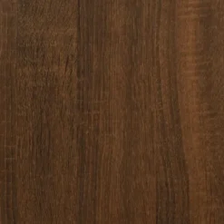 vidaXL Bijzettafel met opbergruimte - Bruin eiken - Bewerkt hout - 50x26x50 cm