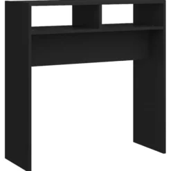 vidaXL - Bijzettafel - Zwart - Bewerkt hout