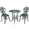 vidaXL - Bistroset Bistrosets - Groen - Aluminium