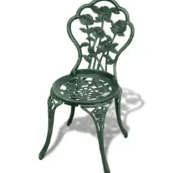vidaXL - Bistroset Bistrosets - Groen - Aluminium