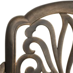 vidaXL - Bistroset - Bruin - Aluminium