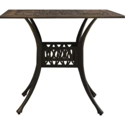 vidaXL - Bistroset - Bruin - Aluminium