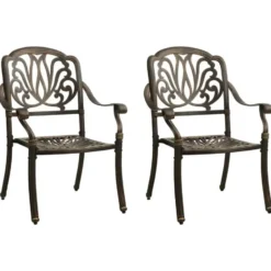 vidaXL - Bistroset - Bruin - Aluminium