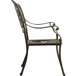 vidaXL - Bistroset - Bruin - Aluminium