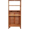vidaXL - Bistro Set - Bruin - Hout