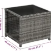 vidaXL - Bistroset - Grijs - Poly rattan