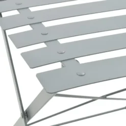vidaXL - Bistroset - Grijs - Staal - 3 stuks