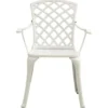 vidaXL - Bistroset - Wit - Aluminium - 3 stuks