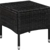 vidaXL - Bistroset - Zwart - Poly rattan
