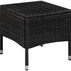 vidaXL - Bistroset - Zwart - Poly rattan