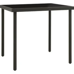 vidaXL - Bistroset - Zwart - Staal