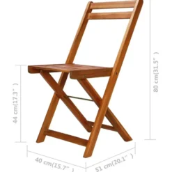 vidaXL - Bistrostoel - Bruin - Hout - 2 stuks
