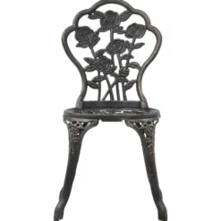 vidaXL - Bistrostoelen - Bronskleurig - Gietaluminium - 2 stuks