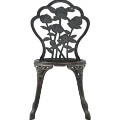 vidaXL - Bistrostoelen - Bronskleurig - Gietaluminium - 2 stuks