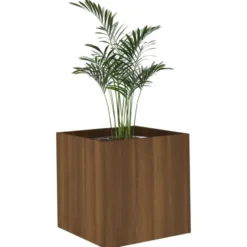 vidaXL - Bloembak - Bruin - Bewerkt hout
