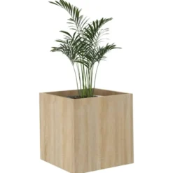vidaXL - Bloembak - Bruin - Bewerkt hout