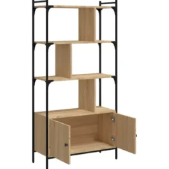 vidaXL - Boekenkast - Bruin - Bewerkt hout