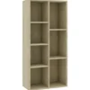 vidaXL - Boekenkast - Bruin - Bewerkt hout