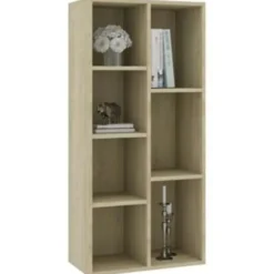 vidaXL - Boekenkast - Bruin - Bewerkt hout