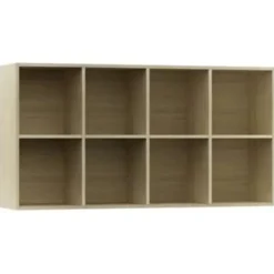vidaXL - Boekenkast - Bruin - Bewerkt hout
