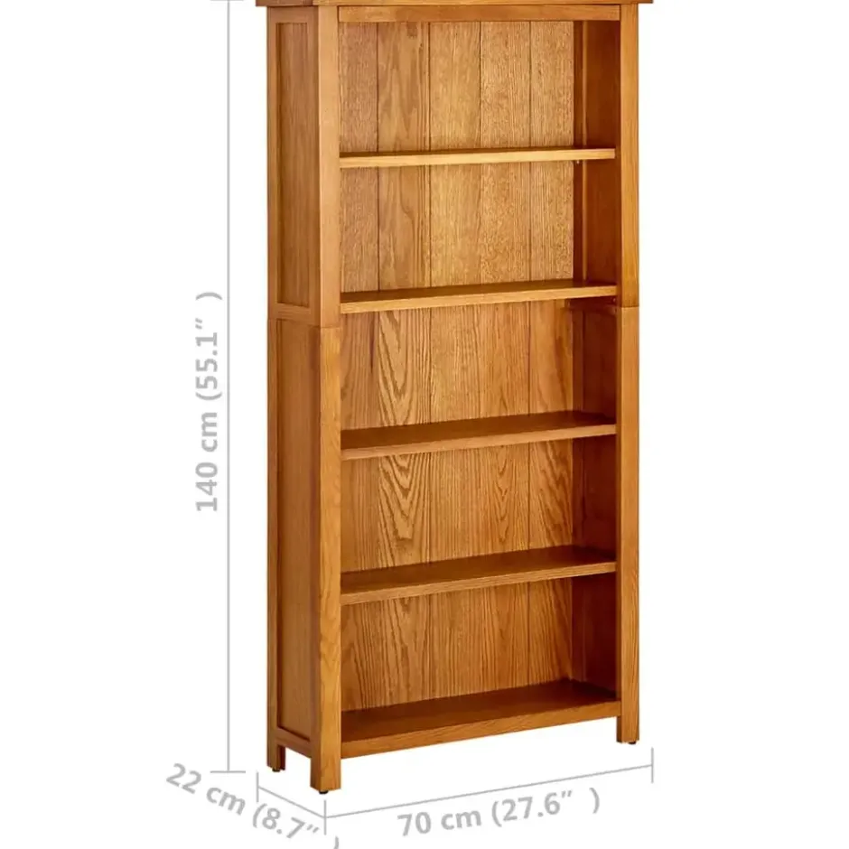 vidaXL - Boekenkast - Bruin - Hout - 70 x 22 x 140 cm