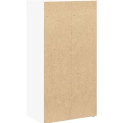 vidaXL - Boekenkast met 3 deuren voor woonkamers - Wit - Hout - 40x24x77 cm