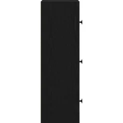 vidaXL - Boekenkast met 3 deuren voor woonkamers - Zwart - Hout - 40x24x77 cm