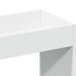 vidaXL - Boekenkast met deuren en 3 open vakken - Wit - Hout - 63x33x180 cm