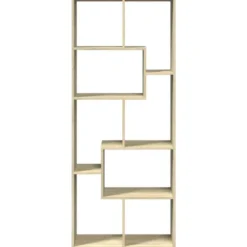 vidaXL - Boekenkast met onregelmatige vakken - Sonoma eiken - 67x25x161.5 cm