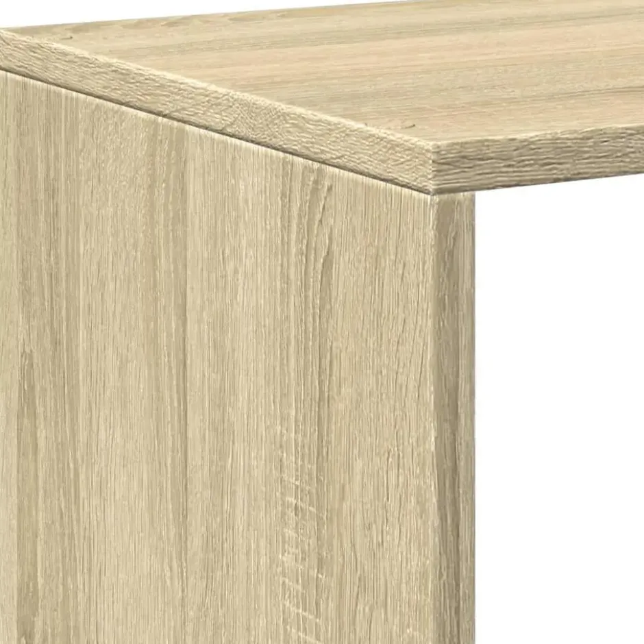 vidaXL - Boekenkast met onregelmatige vakken - Sonoma eiken - 67x25x161.5 cm