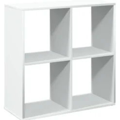 vidaXL - Boekenkast met 4 open vakken voor woonkamers - Wit -69.5x29x69.5 cm
