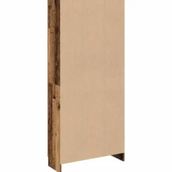 vidaXL - Boekenkast met schappen en 2 deuren - Oud hout - 82.5x30.5x185 cm