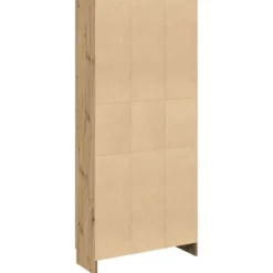 vidaXL - Boekenkast met schappen en 2 deuren - Artisan eiken - 82.5x30.5x185 cm