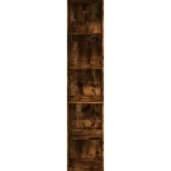 vidaXL - Boekenkast met 5 vakken voor woonkamers - Gerookt eiken - 40x30x189 cm