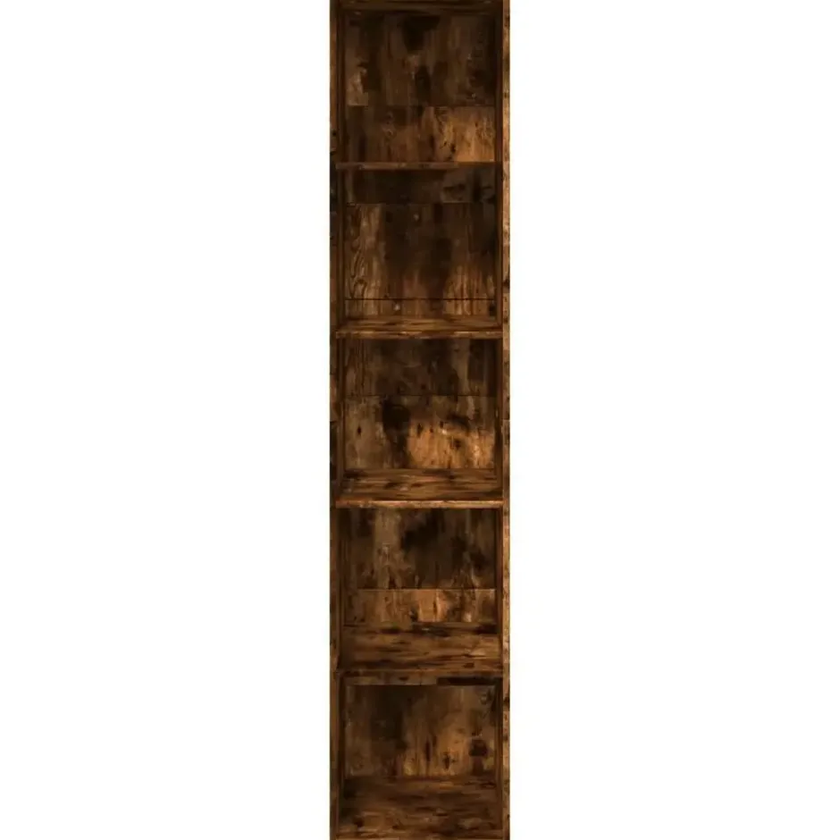 vidaXL - Boekenkast met 5 vakken voor woonkamers - Gerookt eiken - 40x30x189 cm