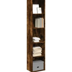 vidaXL - Boekenkast met 5 vakken voor woonkamers - Gerookt eiken - 40x30x189 cm