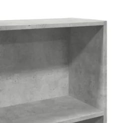 vidaXL - Boekenkast met 5 vakken - Betongrijs - Bewerkt hout - 80x24x176 cm