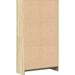 vidaXL - Boekenkast met 3 vakken - Sonoma eiken - Bewerkt hout - 60x24x109 cm