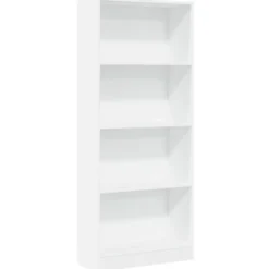 vidaXL - Boekenkast met 4 vakken voor kantoor - Wit - Hout - 60x24x143 cm